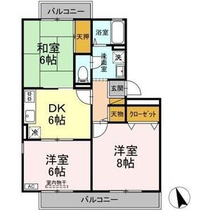 3DK 間取り図