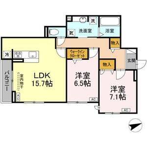 2LDK 間取り図