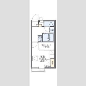 1K 間取り図