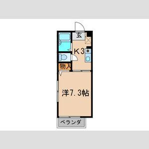 1K 間取り図