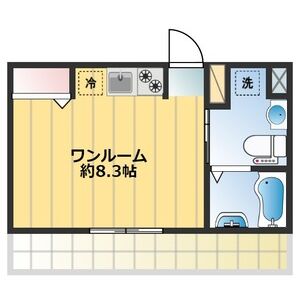 ワンルーム 間取り図