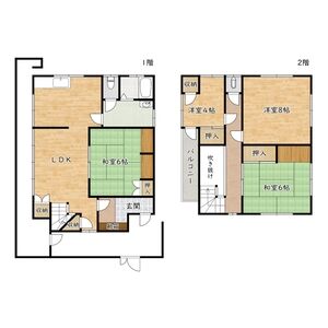 4LDK 間取り図