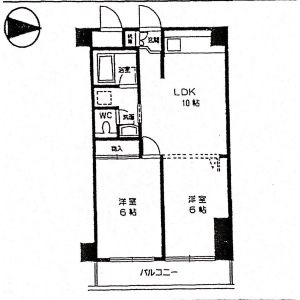 2LDK 間取り図