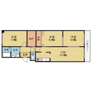 3LDK 間取り図