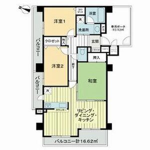 3LDK 間取り図