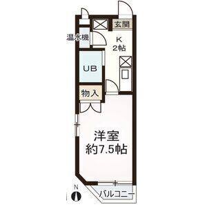 ワンルーム 間取り図