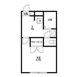 1K 間取り図