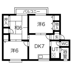 3DK 間取り図