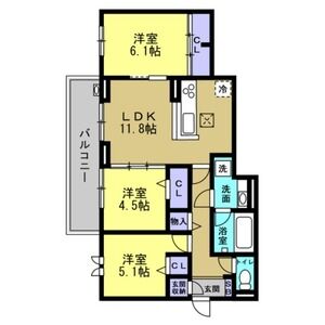 3LDK 間取り図