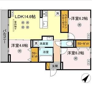 3LDK 間取り図