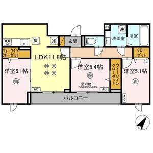 3LDK 間取り図