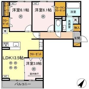 3LDK 間取り図