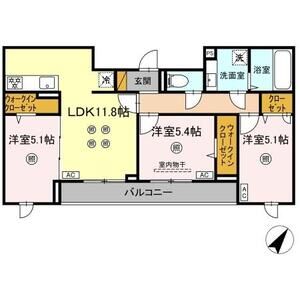 3LDK 間取り図