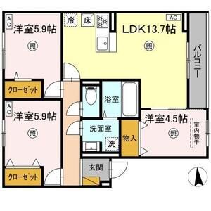 3LDK 間取り図