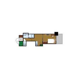 1DK 間取り図