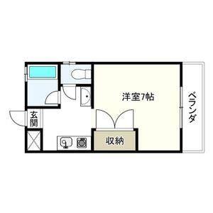 ワンルーム 間取り図