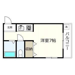 ワンルーム 間取り図