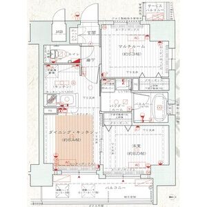 1DK 間取り図