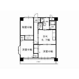 3DK 間取り図