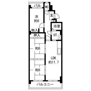 3LDK 間取り図