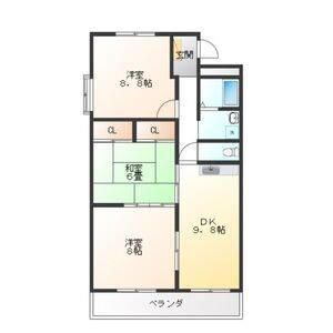 3DK 間取り図