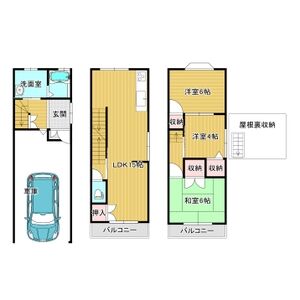 4LDK 間取り図