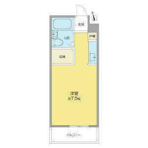 ワンルーム 間取り図