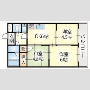 3DK 間取り図