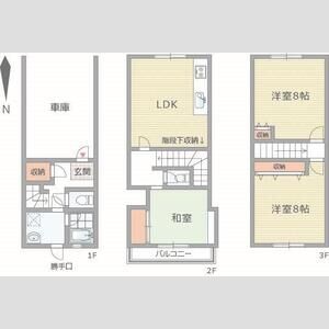 3LDK 間取り図