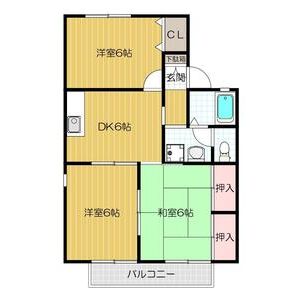 3DK 間取り図