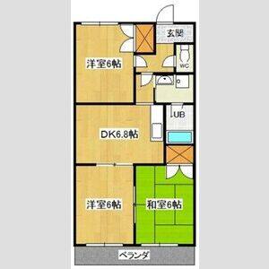 3DK 間取り図