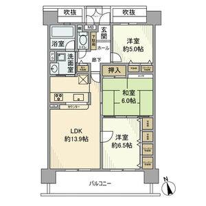 3LDK 間取り図