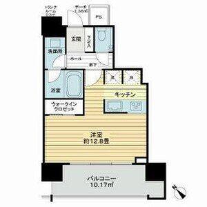 ワンルーム 間取り図