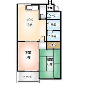 2DK 間取り図