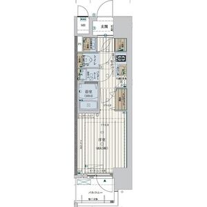 1K 間取り図