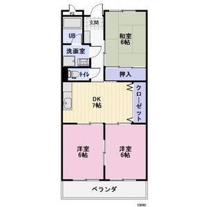 3DK 間取り図