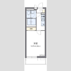 1K 間取り図