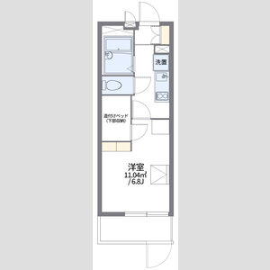 1K 間取り図