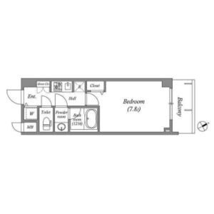 1K 間取り図