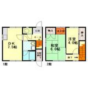 2DK 間取り図