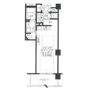 ワンルーム 間取り図