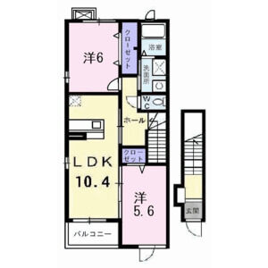 2LDK 間取り図