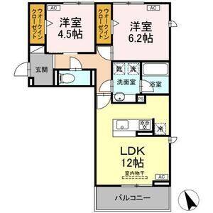 2LDK 間取り図