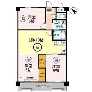 3LDK 間取り図