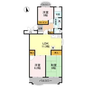 3LDK 間取り図