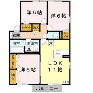 3LDK 間取り図