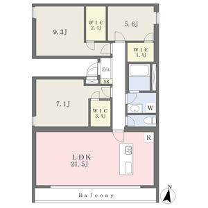 3LDK 間取り図