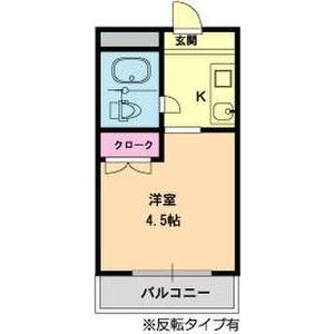 ワンルーム 間取り図
