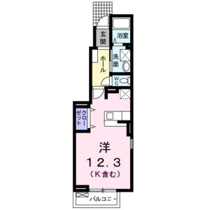 ワンルーム 間取り図