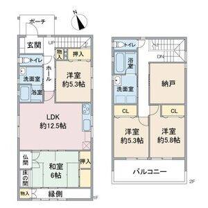 4LDK 間取り図